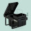 Pull-Out Waste Bin, Black - Space-Saving Kitchen Solution 2