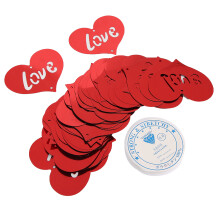 Pre Assembled Garland Valentines Day Decorations Heart Swirl Decorations Romantic Atmosphere Durable And Reusable Easy To Attach And Detach Multi