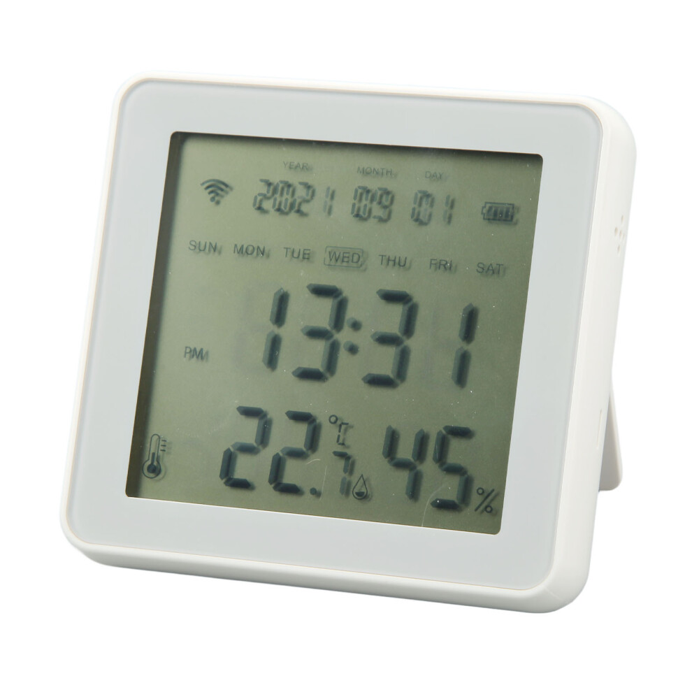 Bluetooth Digital Hygrometer Indoor Thermometer Remote App Monitoring Notification Alerts Smart App Alert Free Data Storage Wide Application Living 9551475256696