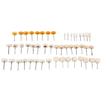 Rotary Tool Accessories Cotton Mounted Buffing Wheel Fine Polish For Jewelry Watch Glass Silver Metal Surface Polishing Mini Brush Set Compatible