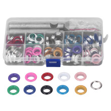 Installation Tools And Grommet Kit Wide Application For Shoes Bags Clothes Leather Rust Resistant Metal Eyelets Easy To Use