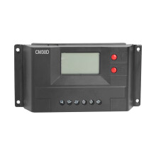 Betrouwbare zonne-laadregelaar met beveiliging tegen omgekeerde polariteit, LCD-display voor monitoring en spanningsaanpassing voor 12V/24V