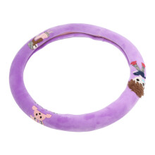 Elegante protezione per volante con strass di cristallo, accessorio universale per interni auto da 15 pollici, antiscivolo e facile da installare.