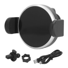 Supporto per caricabatterie wireless intelligente per auto, fissaggio automatico alla bocchetta dell'aria, supporto per telefono da cruscotto per