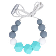 Sensorische fidgetketting met afneembare sluiting, kalmerend en concentratiebevorderend kauwspeeltje voor de mond, gemaakt van voedselveilig