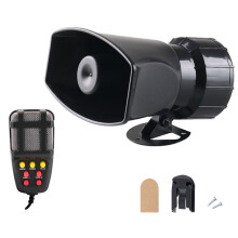 PA Speaker System Emergency Sound Amplifier Vehicle Siren Speaker Car Siren Horn Universal Fit With Durable Weather Resistant Design