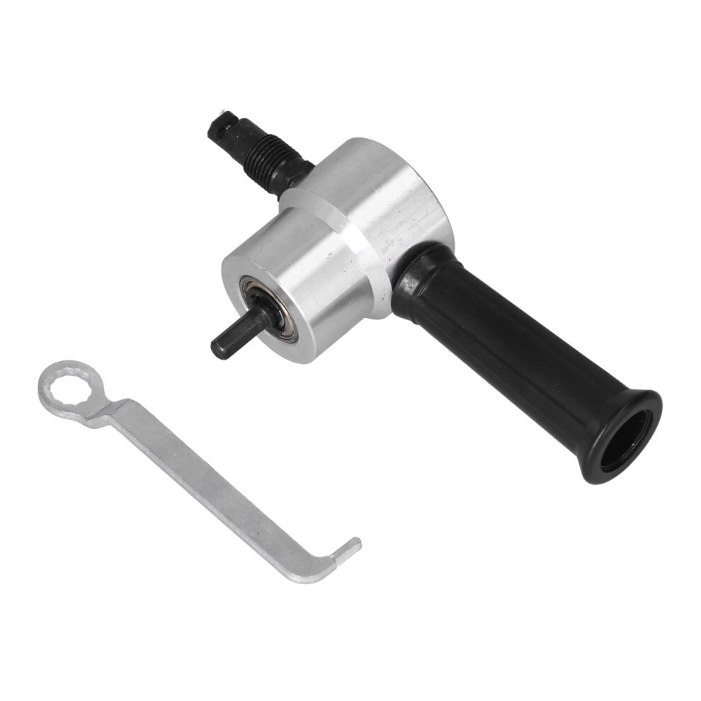 360Degree Adjustable Sheet Metal Nibbler Cutter, Double Head Power Drill Attachment With Excellent Cutting Effect For Straight Curve Circle Cutting 9551475309767