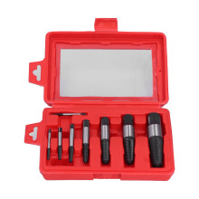 Professional Screw Tool Set Water Pipe Remover Damaged Screw Extractor Broken Bolt Remover Reverse Thread Bits Carbon Steel Construction Heavy Duty