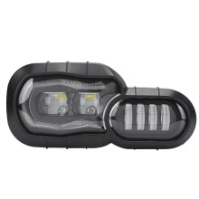 Ceannlampa LED ceadaithe le bhíoma ard-íseal le súile aingeal DRL do BMW F650GS F700GS F800GS F800Adventure F800R Tithíocht alúmanaim teilgthe