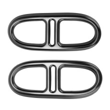 Copertura per sfiato del terminale di scarico per accessori per tubi di scarico auto, look elegante e lussuoso, finiture in acciaio inossidabile