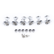 Mécanisme d'accordage pour guitare acoustique Butterbean Button, style classique, ultra-précis et de haute qualité, robuste, en laiton usiné,