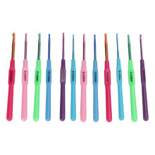 Comfortable Crochet Hook Set High Quality Aluminium Ergonomic Grip Design Perfect Gift For Craft Lovers With Stylish Storage Bag