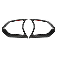 Glossy Appearance Steering Wheel Cover Trim Carbon Fiber Replacement High Quality ABS Plastic Lightweight Wear Resistant Durable Scratch Resistant