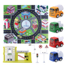 Spielzeugfahrzeug-Set aus Metallguss, Reibungsantrieb, Rückziehautos, realistisches Aussehen, Lernspielzeug, sicheres Material, Rollenspiel, keine