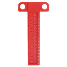 Marking Ruler Aluminum Alloy Precision T Shaped Hole Measuring Ruler Woodworking Scriber Right Angle Measuring Tool High Quality Materials Durable