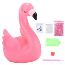 Lampa Boird LED Spreagtha ag Flamingo, Solas Oíche Adorable le Mionsonraí Rhinestone, Soilsiú Maisiúil Oibrithe ag Ceallraí do Sheomraí Leapa