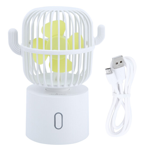 Adjustable USB Fan with Oscillation Feature, Quiet Desktop Cooling Device with3Speed Levels, Universal Usage for Home Office School Use While