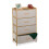 Bamboo Storage Unit with 4 Fabric Drawers 9