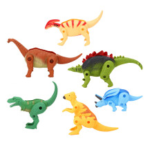 Dinosaur Theme Party Favors Toy Set, Realistic Dinosaur Figures Wind Up Walking Jumping Toys, Lifelike Dinosaurs Model Non Toxic Plastic Educational