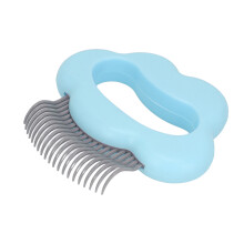 Soft Deshedding Brush For Pet Grooming, Massaging Shell Comb Pet Hair Removal Tool With Gentle Grooming Elastic Ergonomic Design Promotes Healthy Fur