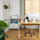 Mobile Office Stand with Keyboard Drawer, White 2