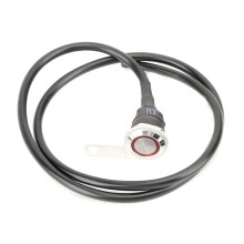 Universal For Motorcycle Motorbike ATV Stainless Steel LED Motorcycle Switch Low Temperature Resistant Waterproof Switches Button Blue Indicator