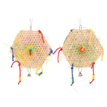 Jucărie de îmbogățire a păsărilor, jucărie de hrănire, tocator de păsări, accesorii pentru colivie, componente naturale de viță de vie,