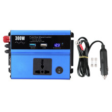 300W dubbele AC-uitgangen, zuivere sinusomvormer, USB-laadpoort, compact formaat, lichtgewicht, hoge piekstroomcapaciteit, ideaal voor buitengebruik