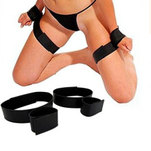 Bondage bilincsek, tartós kötözőfelszerelés, puha pamutbetét, állítható lábpántok, combrögzítők, BDSM rögzítőkészlet pároknak,