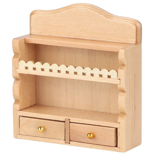 Mini Doll House Wall Shelf 1:12 Scale Toy Kitchen Mount for Dolls 1