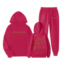 AWZXDE Girls Outfit Casual Winter Wear Printed Hooded Sweatshirt And Pants Set For Kids Ages 1 To 9 Years Easy Care Red,4-5 Years