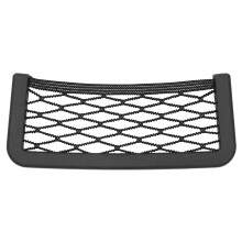 Bilsæde side ryg netpose telefonholder organizer lomme strækbar netpose holdbar nylon materiale til opbevaring af små genstande nem at installere