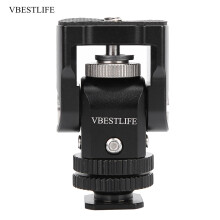 DSLR-camera monitorhouder met snelsluiting, lichtgewicht en duurzaam, cold shoe-adapter, 360 draaibaar, intrekbare ARRI-positioneringspen.