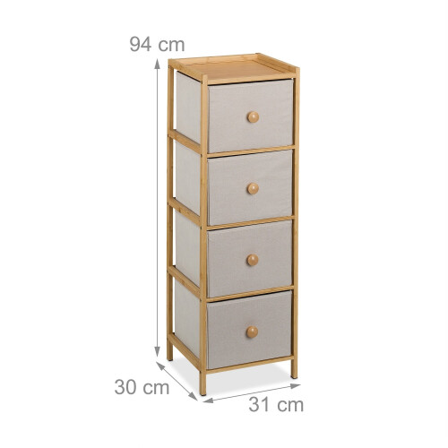 Comodă îngustă cu 4 sertare pentru dormitor, hol, living 2