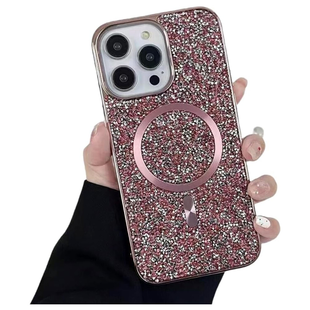Crystal Diamond Glitter Magsafe Case For Iphone 13 Pro Rose 9336866052084