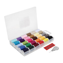 30Pieces Sewing Thread Polyester Sewing Thread for Sewing Machine Hand Quilting Embroidery 50 Yard Professional