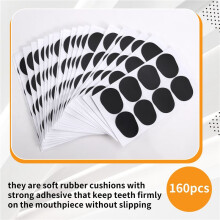 160 Pieces Saxophone Tenor/Alto Clarinet Mouthpiece Cushion Sax Mouthpiece Patches Pads Cushions Thick 0.8 mm