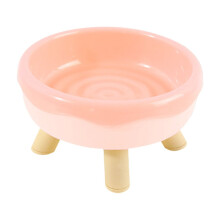 Cat Bowls Donut Shaped Pet Bowl Tall Legged Neck Protecting Large Diameter Cats Bowl Puppy Drinking Water Bowl Four Legged Bowl To Avoid Tipping
