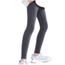 Kids' High-Waist Yoga & Sports Leggings, Dark Gray, 11-12 Years, Compatible with Football/Running/Baseball