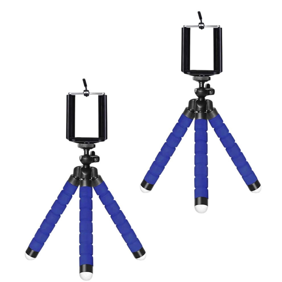 2Pcs Flexible Tripod Portable Adjustable Tripod Stand With Clip Bracket Mount Holder For Cellphone Action Camera 9181073434563