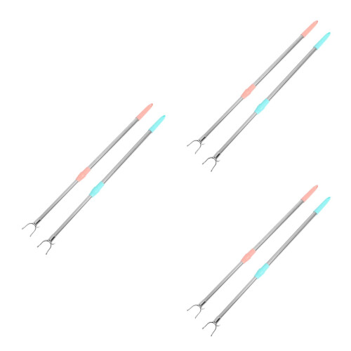 6Pcs Telescoping Clothes Poles Adjustable Rods for Home Use 2