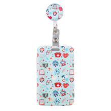 Rotatable Badge Reel Card Holder Rotating Retractable Badge Holder For Doctor Nurse Employees Students Healthcare Worker