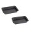 3pcs Nonstick Baking Sheets (37cm), Stackable, Warp-Resistant, Easy-Clean, Black – Compatible with Standard Ovens 1