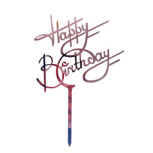 2026 New Arrival Cake Inserts Acrylic Cake Inserts Creative Happy Birthday Birthday Cake Decoration