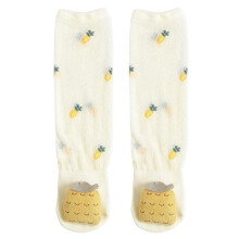 Unisex Socks Yellow Combed Cotton Stretchy and Breathable 1Pair