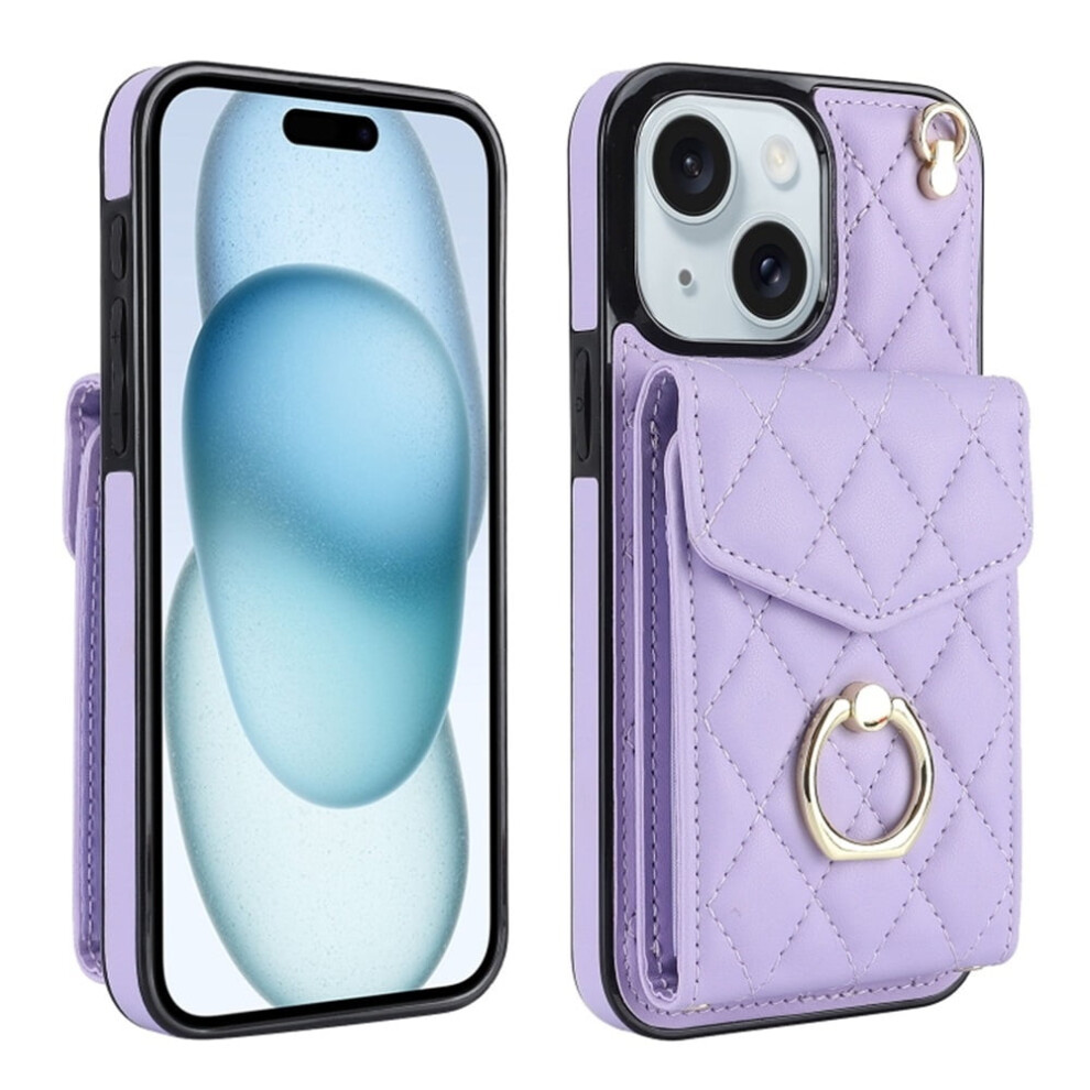 Compatible With Iphone 14 Case Â Pu Leather Wallet Case With Rfid Shielding, Adjustable Ring Holder & Detachable Crossbody/Wrist Strap Â Light 9558633028256