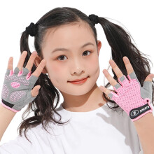 Breathable Half Finger Sport Gloves For Children Shock Absorb Palms Gloves For Cycling Skateboarding Outdoor Activity