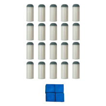 20Pcs Slip on Pool Cue Tips Billiard Cue Tips Professional Parts Supplies Billiard Pool Cue Stick Tips for Men Beginner Women 10 mm