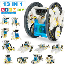 13-in-1 Solar Robot Kit, Educational DIY Robotics Toy for Kids 8-12, Compatible with STEM Learning