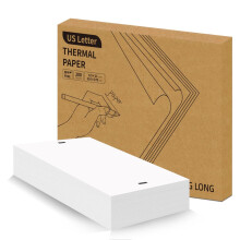 thermal printer paper 8.5 x 11 US Letter Quick-Dry Folded 200 Sheets, Compatible